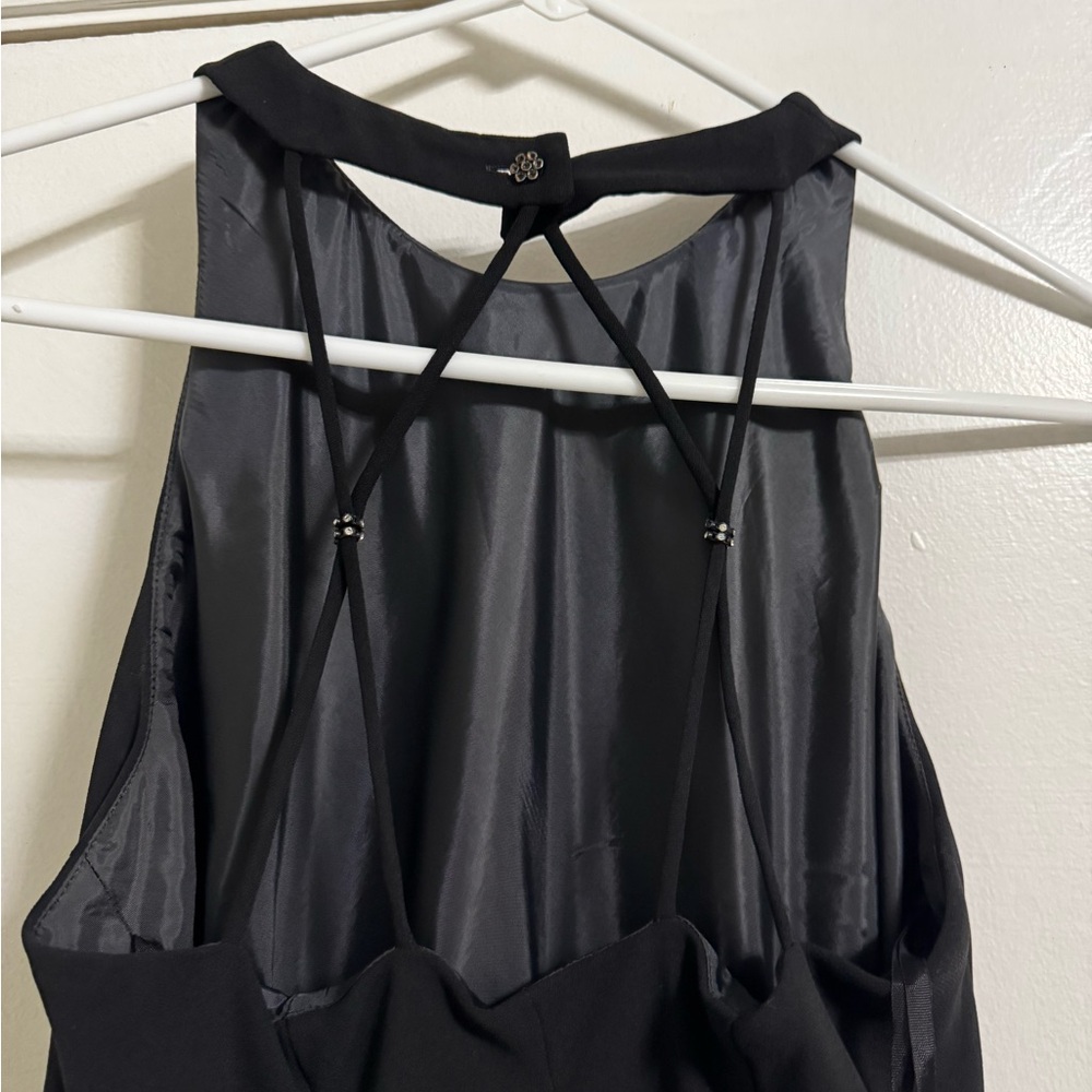 Vintage Evan Picone  Elegant Black Maxi Dress - Picture 3 of 8